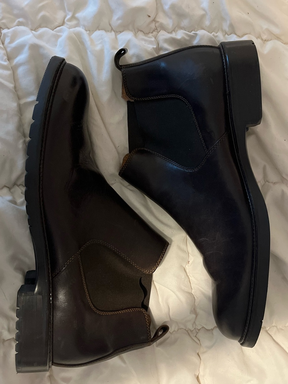 Men's Johnston & Murphy Chelsea Boots - Black Leather